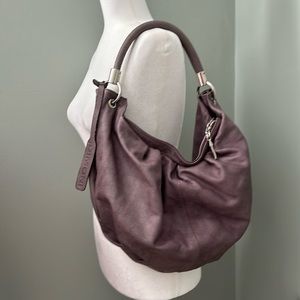 NWOT - DIMONI of Spain Mauve/Dusty Lavender Leather Hobo Handbag